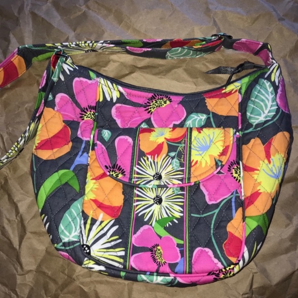 Vera Bradley Jazzy Blooms Clare Crossbody Bag